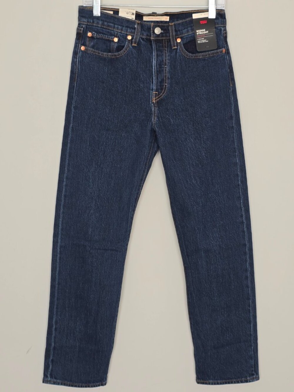 Levi's Wedgie Straight Jeans High Rise 27 Dark Wash NWT
